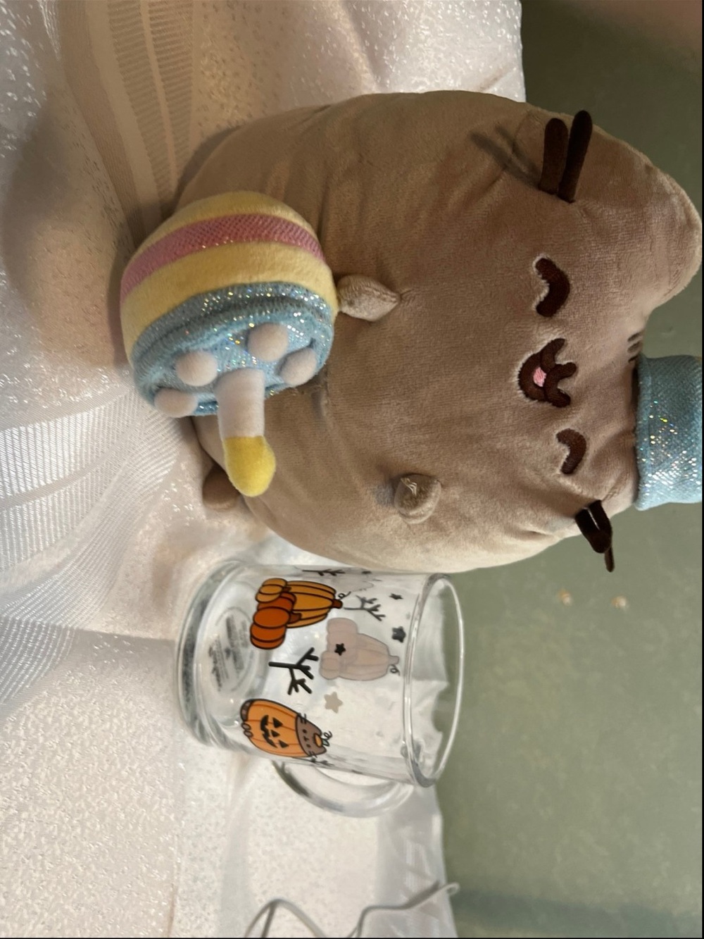 Pusheen mug and plush
